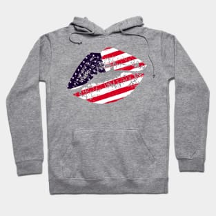 American flag lips Hoodie